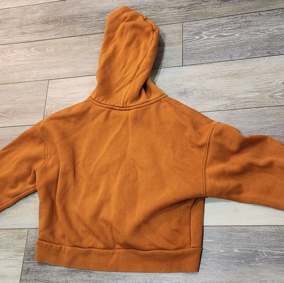 Under Armour Burnt Orange Crop Zip-Up Hoodie Size Small - Picture 7 of 7